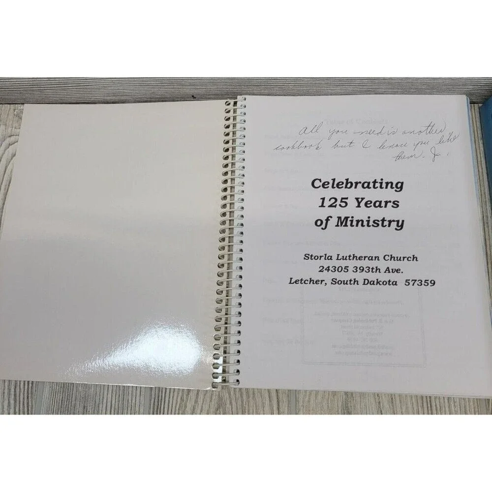 Lutheran Church Cookbook Lot 4 South Dakota Wisconsin Kansas Vintage Religious